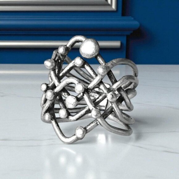🆕️Turkish Handcrafted Adjustable Zamak Ring | Artisanal Design from Istanbul 💍 - Picture 1 of 14